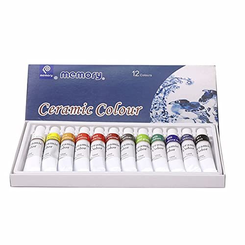 JTQYFI Glaçures de peinture de couleur concentrée, 12/24 couleurs, Pigments peints pour poterie, Pigments céramiques, Colorant, poudre de teinture pour poterie