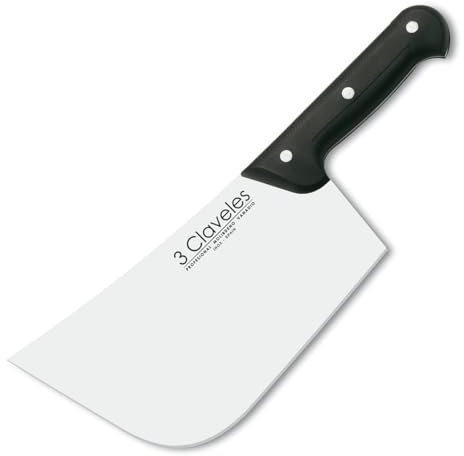 3 Claveles Hachuela Carnicero, Acero Inoxidable, Multicolor, 23.5 cm