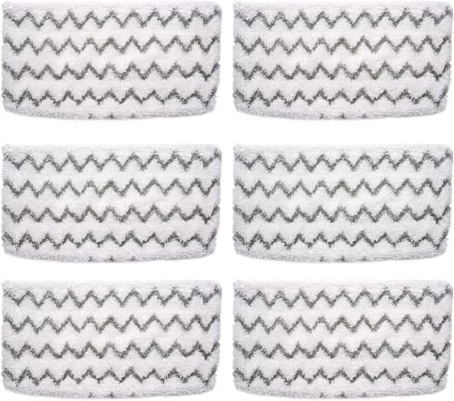 BIHARNT 6 Pack S1000 S2001 Steam Mop Replacement Pads for Shark S1000 S1000A S1000C S1000WM S10001C S1200 & S2001 SteamSpot Steam Mop