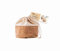 Nuts Textiler Kork Brotbeutel mit Kordel | Grösse XS | Brotsack | Brot nachhaltig aufbewahren | Als Aufbewahrung von Brot | Plastikfrei | Brotkorb | 100% Baumwolle