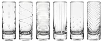 Mikasa Cheers Set of 6 Shot Glasses, 3.5 Ounce