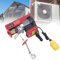 LINCYS 510 W Elektrischer Stahllift, 220V Elektrische Seilwinde 100 kg/150 kg/200 kg, Elektrische Flaschenzug Kran Hub Seilzug Motorwinde Seilhebezug,200KG*12M