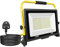 RIGIDON Portable Stand Led Work Light, 150W 15000 Lumens 175V to 265V Job Site Lights, Plug in Folding Flood Light for Home Workshop Garage Garden Security Outdoor Lighting, 6000K 3M Wire with Plug