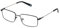 FILA Quadratisch Edelstahl Brillen in Glänzend Voll Blau für Unisex, Brille mit Sehstärke, optional mit Sonnenbrillen tönung oder Blaulichtfilter (Modell VFI545L)