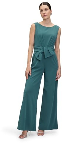 Vera Mont Damen Jumpsuit mit weitem Bein Dark Emerald,36