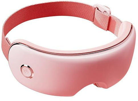 JOYARCH Masajeador de ojos con bolsa de aire, terapia de calor inalámbrica de larga duración, masajeador ocular para migraña, relaja, reduce la tensión ocular, mejora el sueño, regalos para el cuidado