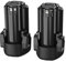 2X Shentec 10.8V-12V 3000mAh Li-ion Battery for Black & Decker BDCDMT112, EGBL108, GKC108, LDX112, PSL12 Replaces BL1310, BL1110, BL1510, LB12, LBXR12, LBX12