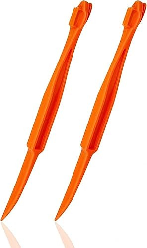 Orange Peeler Tools Plastic Orange Peeler Citrus Remover Easy Open Citrus Lemon Citrus Peel Cutter Vegetable Slicer Fruit Tools Kitchen Gadgets (Orange 2 Pack)