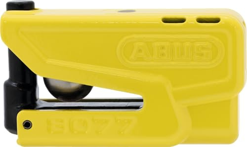ABUS Antivol à Disque de Frein Granit Detecto XPlus 8077 2.0 SRA - Antivol pour Moto avec Alarme et préalarme Intelligente - en Acier trempé - pour la Protection des Motos de qualité - Jaune