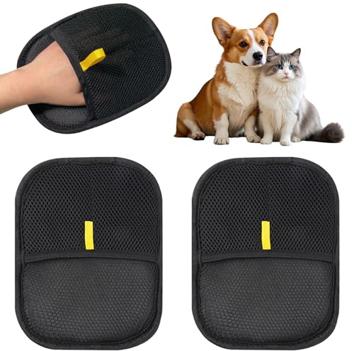 JFMANMSDS Pet Hair Remover Glove, guanti per la cura del pelo su entrambi i lati, per la rimozione dei peli degli animali, riutilizzabili, per il lavaggio, rimozione dei capelli, cura del pelo