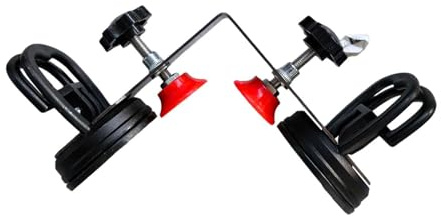 MagiDeal Colocador de juntas sin costuras de piedra en ángulo recto con ventosa de 2,17 pulgadas, resistente, fácil de instalar, unión y nivelación de juntas, 2 Ventosas Negras