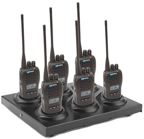 Mitex 446PRO 128 CHANNEL LICENSE FREE HANDHELD TWO WAY RADIO (Six Pack)
