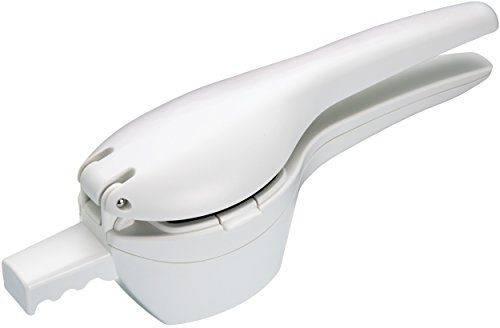 Kitchen Craft Schiacciapatate in Plastica, 2 Dischi, Acciaio Inossidabile, Bianco