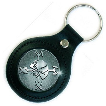 Rock Off officially licensed products Iron Maiden Final Frontier Icon Leather Fob Keyring Keychain One Size