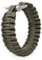 Paracord 550 Armband + Metall-Verschluss, Survival & Outdoor, Nylon-Seil grün