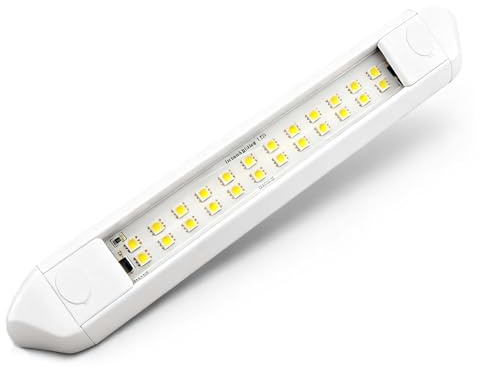 Dream Lighting Caravan LED Lights 12v Exterior Campervan Motorhome Awning Porch Lighting Waterproof IP66 9.8inch Aluminum Bar White