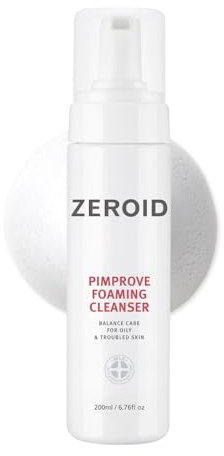 ZEROID Pimprove Foaming Cleanser Foam Type Facial Cleanser For Oily And Sensitive Skin Face Wash For Women And Men Korean Facial Care Products Face Wash Skin Care 6.76 Fl Oz (200 ml)