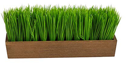 12in. Grass Artificial Plant in Decorative Planter