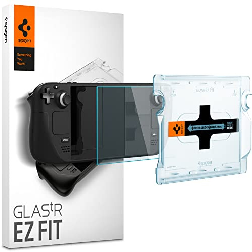 Spigen EZ Fit Tempered Glass Screen Protector for Valve Steam Deck - 1 Pack