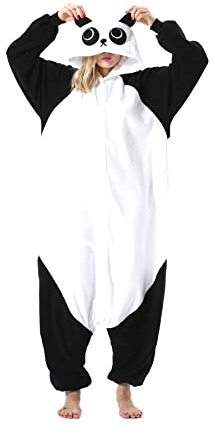 Hstyle Unisexe Adulte Onesie Anime Kigurumi Costume Cosplay Animaux Pyjama À Capuche Vêtements De Nuit Kung Fu Panda M