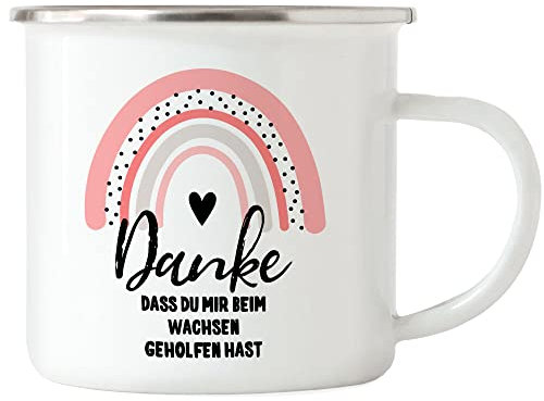 Hey!Print Danke Dass Du Mir Beim Wachsen Geholfen Hast Emaille Tasse Erzieherin Kindergarten Tagesmutter