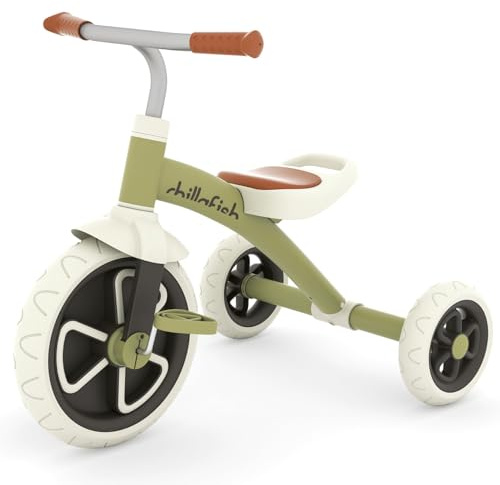 Chillafish Ziggi Dreirad für Kleinkinder – Robustes und sicheres Kinderfahrzeug für motorische Entwicklung, Outdoor-Abenteuer und spielerisches Lernen CPZG01OLI