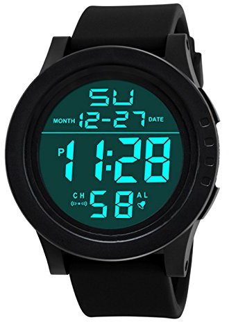 Digital kvarts sport LED herrmodeklocka herrklocka enkel armbandsur