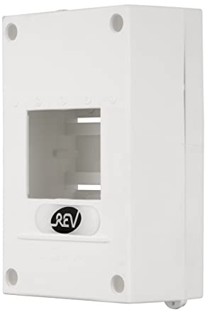 REV 0515509555 Sicherungskasten, Verteilerkasten 1-reihig 4TE, 400V, 58x155x97mm, weiss