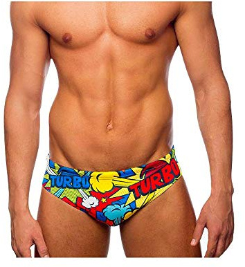 TurboTronic Pop Turbo - Bañador Unisex, Multicolor, M
