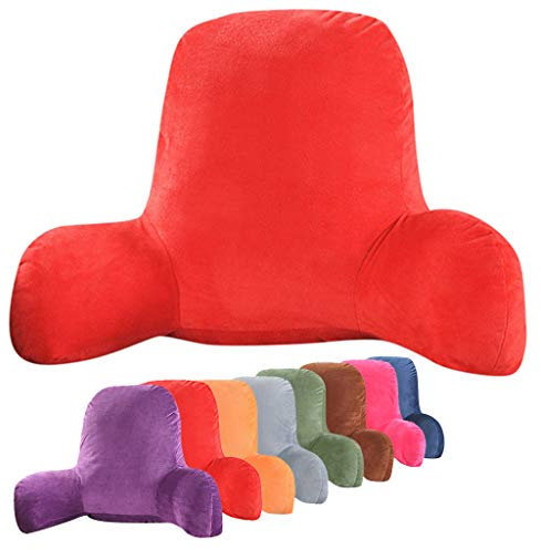 Large Plush Reading And TV Relax Pillow - Perfect for Adults, Teens, and Kids - For Bed Rest, Arm, Back, Pregnancy Lumbar & Head Neck Coccyx Lower Back Support Cushion,G,58x40x25cm