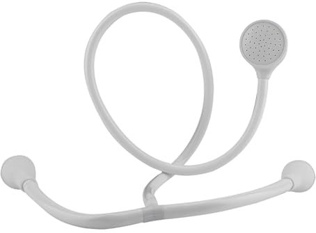 Bath Shower Head, Double Tap Push On Bath Sink Shower Head with Hose Hairdresser Shampoo Spray Pet Cleaner Set, 1.2m for Faucet Diameter of 1.5-2cm