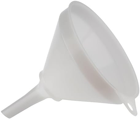 APS 30070 Imbuto con colino, Ø 17 cm, altezza 20 cm, diametro passaggio 17 mm, plastica (PE), bianco, Made in Germany