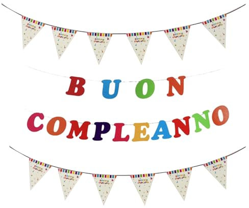 Festoni Buon Compleanno, happy birthday decorazioni, Party Banner Bandiera 3+3 Metri, Festa di Compleanno Forniture per Festa con Striscione Decorazioni Kit