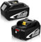 2Stück 5000mAh kompatibel für Makita 18V Akku BL1850B BL1850 BL1860B BL1860 BL1840 BL1830 BL1820 BL1845 BL1835 BL1825 BL1815 BL1840B mit LED Indikator