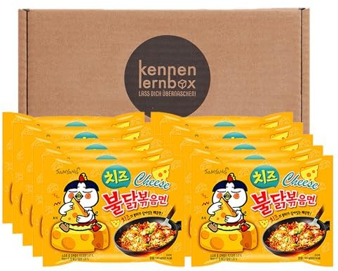 Kennenlernbox 10er Buldak | SAMYANG Hot Chicken Ramen | 2x 5er Pack Buldak Käse