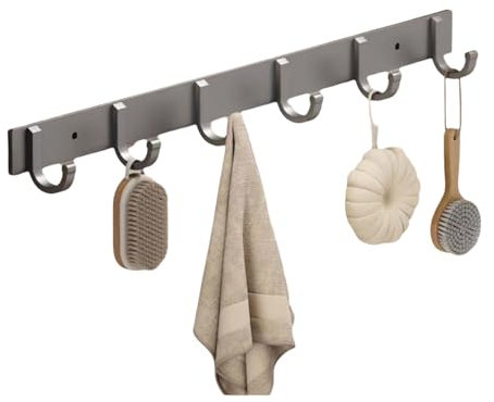 Enigmaire Accroche Ustensiles De Cuisine,Barre Ustensiles Cuisine Murale,Porte-Casseroles Mural de Suspension,Anticorrosion et antirouille,Amovible,pour Cuisine,Salle de Bain,Chambre.