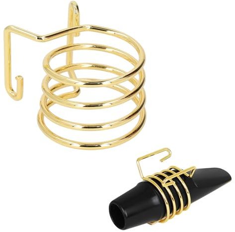 Saxophon-Mundstück, Saxophon-Blattschraube, Legierung, Goldspirale, Saxophon-Mundstück-Ligaturverschluss, Professionelle Altsaxophon-Mundstück-Ligatur