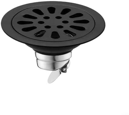 ComfyHarbor Siphon de sol en acier inoxydable pour douche - Anti-refoulement - Rond