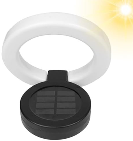 Luce Del Percorso Solare, Lampada Da Recinzione Solare, Illuminazione Del Cortile Anteriore, Valutazione Impermeabile IP65, Funzione On/off Automatica, 14 Cm Per Cortile E Terrazza, Percorsi Esterni,