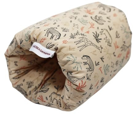 HOBEA-Germany Mini Almohada de Lactancia pequeña Almohada de Lactancia de Viaje en Diferentes diseños (Safari Beige)