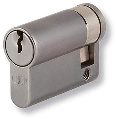 UNION 2X20A Euro Half Cylinder - 40mm (30/10) KA `WVL482` SC