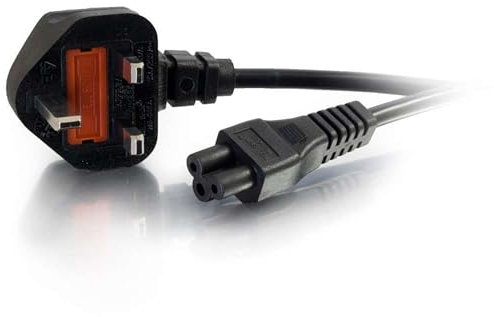 C2G 0.5m UK Laptop Power Cord (BS 1363 to IEC 60320 C5) Black