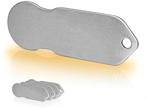 5 pezzi di metallo Blank Chip per carrello della spesa/chip per sbloccare il carrello-> con 12 mesi chiave di protezione