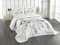 ABAKUHAUS Indie Tagesdecke Set, böhmische Traum, Set mit Kissenbezügen Waschbar, für Doppelbetten 264 x 220 cm, Grau Weiß