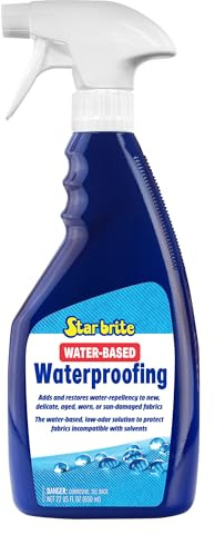 STAR BRITE Water-Based Waterproofing & Fabric Protectant - Low Odor Waterproofer for All Materials- 22 OZ (082222)
