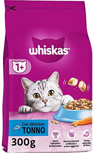 Whiskas Croccantini Adult 1+ med tonfisk - torrfoder för vuxna katter, 14 förpackningar om 300 g