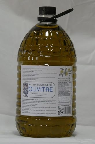 OLIVITAE. Aceite de Oliva Virgen Extra 5 Litros. Agricultura tradicional, sabor intenso. Toledo, España.