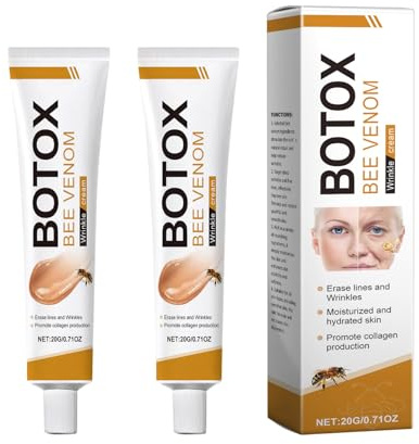 Bienengift-Anti-Falten-Karamelle, Anti-Aging-Feuchtigkeitscreme für das Gesicht, natürlich und sanft formulierter straffender Serumstift, Lifting und Regeneration für alle Hauttypen (2pcs)