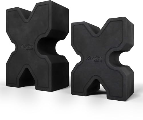 Atflbox 2 Supports de Carabine de Tailles différentes, Supports de Carabine Portables en Mousse avec Velcro, Banc de tir antidérapant pour la stabilisation du tir et la visée
