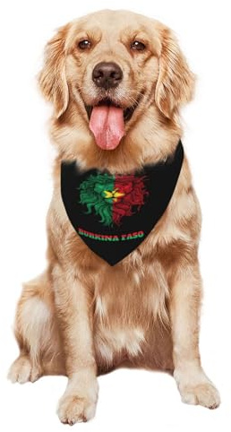 Burkina Faso hundbandana mjuk hundhalsduk andas hundhalsduk för valpar katter liten medelstor och stor hund